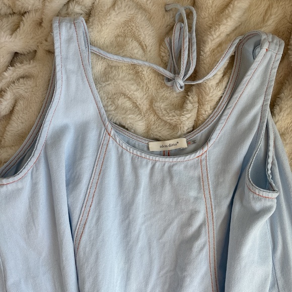 Causal blue dress w/ POCKETS👗👗👗 - Picture 2 of 4